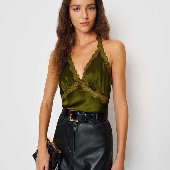 Reformation Tops - Reformation NWOT Monica Silk Top